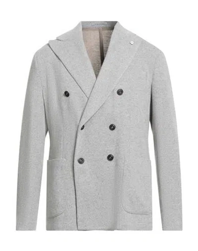 L.b.m 1911 L. B.m. 1911 Man Blazer Light Grey Size 42 Wool, Cashmere In Gray