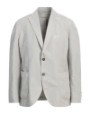 L.b.m 1911 L. B.m. 1911 Man Blazer Grey Size 44 Lyocell, Linen, Cotton In Grey