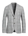 L.b.m 1911 L. B.m. 1911 Man Blazer Light Grey Size 46 Acrylic, Virgin Wool, Polyester In Multi