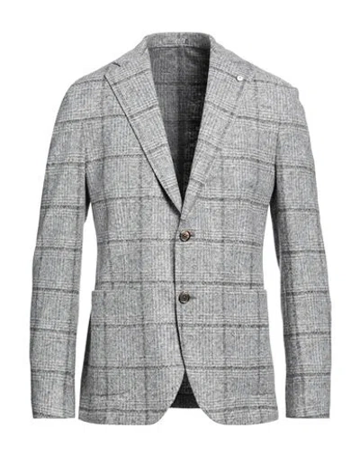 L.b.m 1911 L. B.m. 1911 Man Blazer Light Grey Size 46 Acrylic, Virgin Wool, Polyester In Multi