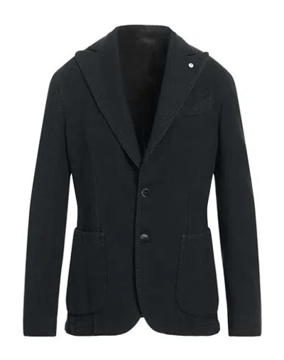L.b.m 1911 L. B.m. 1911 Man Blazer Midnight Blue Size 40 Cotton In Black