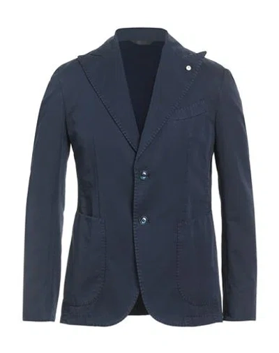L.b.m 1911 L. B.m. 1911 Man Blazer Midnight Blue Size 40 Cotton, Linen