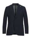 L.b.m 1911 L. B.m. 1911 Man Blazer Midnight Blue Size 42 Wool, Polyamide In Blue