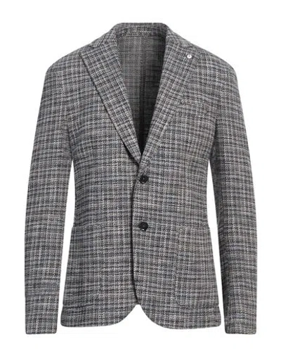 L.b.m 1911 L. B.m. 1911 Man Blazer Midnight Blue Size 46 Cotton, Virgin Wool, Elastane