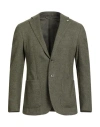 L.b.m 1911 L. B.m. 1911 Man Blazer Military Green Size 38 Virgin Wool, Cotton, Polyamide In Green