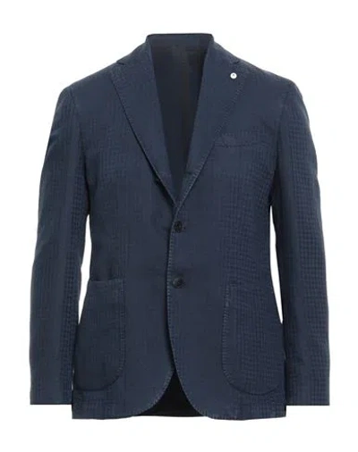 L.B.M 1911 L. B.M. 1911 MAN BLAZER NAVY SIZE 40 COTTON, LINEN
