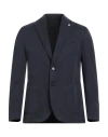 L.b.m 1911 L. B.m. 1911 Man Blazer Navy Size 40 Cotton, Linen In Blue