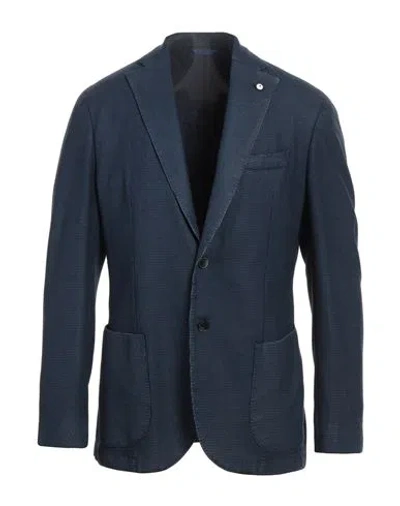 L.b.m 1911 L. B.m. 1911 Man Blazer Navy Size 40 Wool In Blue