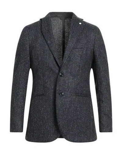 L.b.m 1911 L. B.m. 1911 Man Blazer Navy Size 40 Wool, Polyamide In Blue
