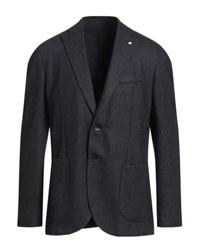 L.b.m 1911 L. B.m. 1911 Man Blazer Navy Size 40 Wool, Polyester, Polyamide In Blue