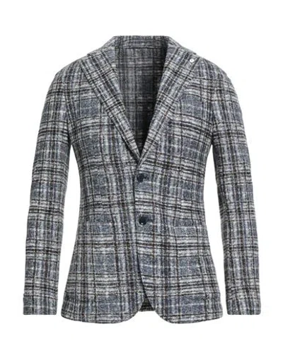 L.b.m 1911 L. B.m. 1911 Man Blazer Navy Size 42 Cotton, Acrylic, Polyester, Virgin Wool In Blue