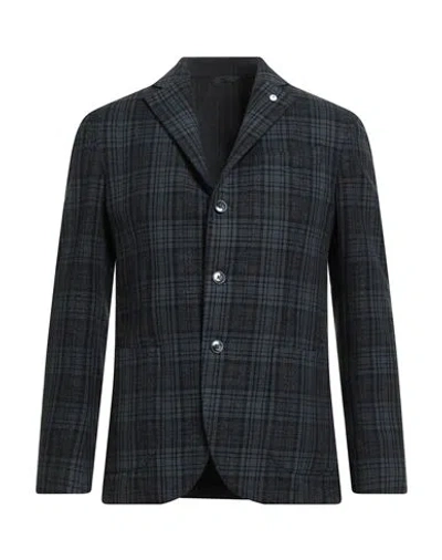 L.b.m 1911 L. B.m. 1911 Man Blazer Navy Size 42 Cotton, Wool In Blue