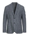 L.b.m 1911 L. B.m. 1911 Man Blazer Navy Size 44 Cotton, Acrylic, Polyester, Virgin Wool In Gray