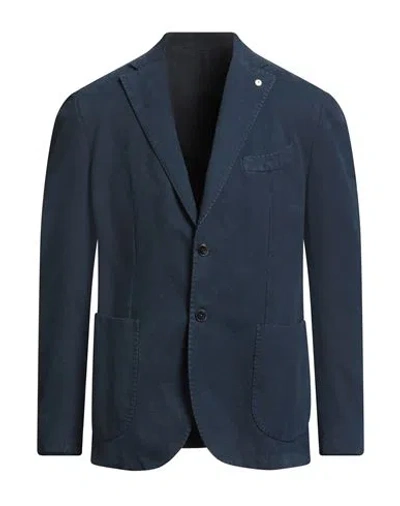 L.b.m 1911 L. B.m. 1911 Man Blazer Navy Size 44 Cotton In Blue