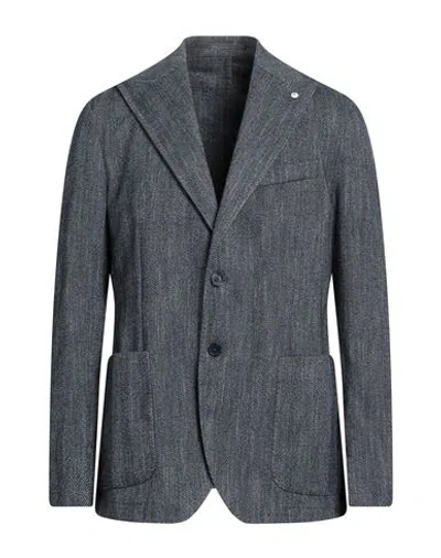 L.b.m 1911 L. B.m. 1911 Man Blazer Navy Size 44 Cotton In Gray