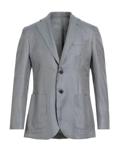 L.b.m 1911 L. B.m. 1911 Man Blazer Navy Size 44 Silk, Wool In Blue