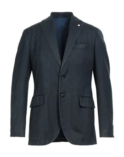 L.b.m 1911 L. B.m. 1911 Man Blazer Navy Size 44 Wool In Blue