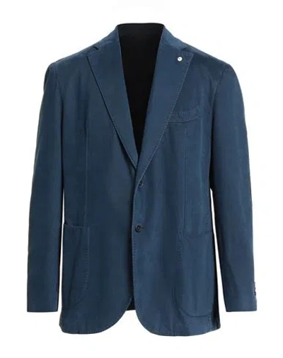L.b.m 1911 L. B.m. 1911 Man Blazer Navy Size 46 Cotton In Blue