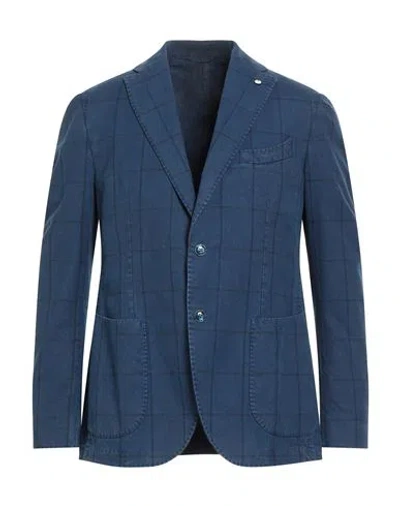 L.b.m 1911 L. B.m. 1911 Man Blazer Navy Size 46 Cotton In Blue