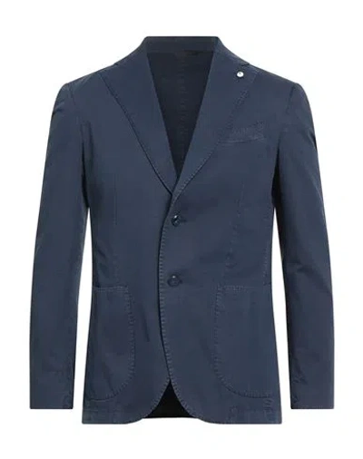 L.b.m 1911 L. B.m. 1911 Man Blazer Navy Size 46 Cotton In Blue