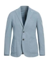 L.b.m 1911 L. B.m. 1911 Man Blazer Pastel Blue Size 40 Lyocell, Linen, Cotton, Polyester