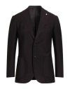 L.b.m 1911 L. B.m. 1911 Man Blazer Chocolate Brown Size 36 Wool, Mohair Wool In Purple