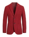 L.b.m 1911 L. B.m. 1911 Man Blazer Red Size 42 Wool, Polyamide In Red