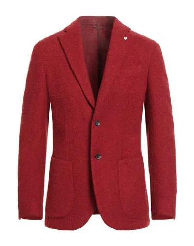 L.b.m 1911 L. B.m. 1911 Man Blazer Red Size 42 Wool, Polyamide