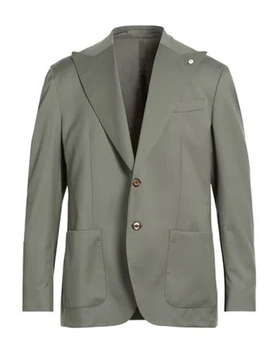 L.b.m 1911 L. B.m. 1911 Man Blazer Sage Green Size 44 Virgin Wool