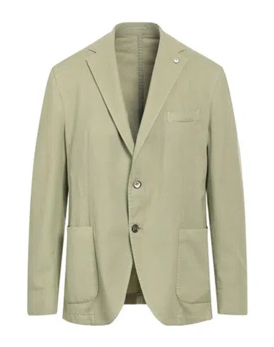 L.b.m 1911 L. B.m. 1911 Man Blazer Sage Green Size 46 Lyocell, Cotton, Elastane