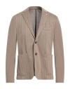 L.b.m 1911 L. B.m. 1911 Man Blazer Sand Size 42 Polyester, Viscose, Elastane In Beige