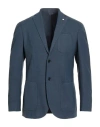 L.b.m 1911 L. B.m. 1911 Man Blazer Slate Blue Size 40 Virgin Wool
