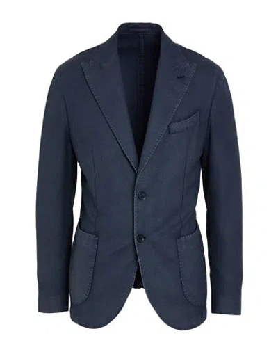 L.b.m 1911 L. B.m. 1911 Man Blazer Slate Blue Size 42 Virgin Wool