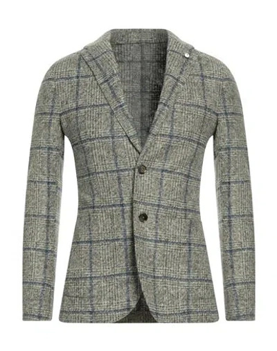 L.b.m 1911 L. B.m. 1911 Man Blazer Taupe Size 46 Acrylic, Virgin Wool, Polyester In Grey