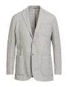 L.b.m 1911 L. B.m. 1911 Man Blazer Taupe Size 46 Cotton, Polyester, Polyamide In Gray