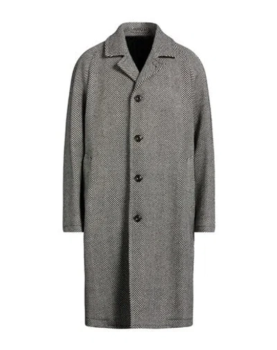 L.b.m 1911 L. B.m. 1911 Man Coat Black Size 38 Virgin Wool In Gray