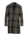 L.b.m 1911 L. B.m. 1911 Man Coat Black Size 44 Wool, Cotton, Polyamide
