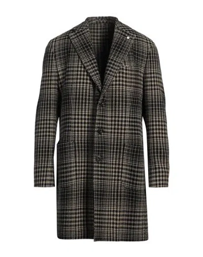L.b.m 1911 L. B.m. 1911 Man Coat Black Size 44 Wool, Cotton, Polyamide