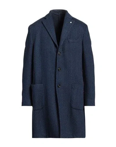 L.b.m 1911 L. B.m. 1911 Man Coat Blue Size 38 Wool, Cotton, Polyamide, Polyester In Brown