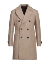 L.b.m 1911 L. B.m. 1911 Man Coat Camel Size 42 Virgin Wool In Beige