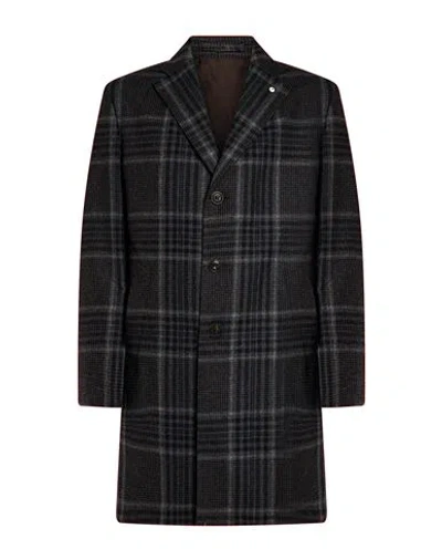L.b.m 1911 L. B.m. 1911 Man Coat Charcoal Size 42 Virgin Wool In Gray