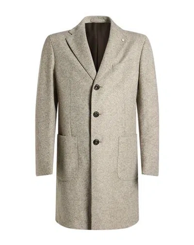 L.b.m 1911 L. B.m. 1911 Man Coat Grey Size 42 Polyester, Acrylic, Virgin Wool In Gray