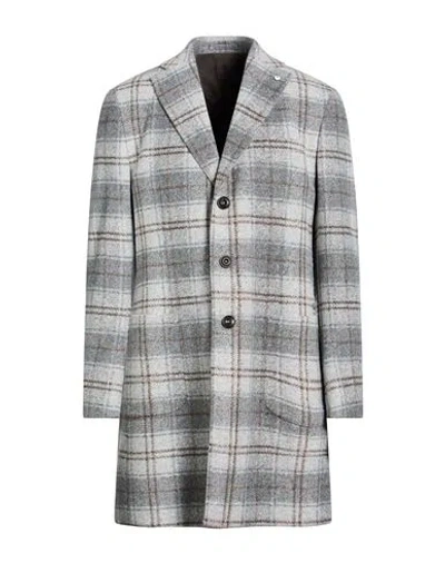 L.b.m 1911 L. B.m. 1911 Man Coat Grey Size 44 Polyester, Acrylic, Virgin Wool In Gray