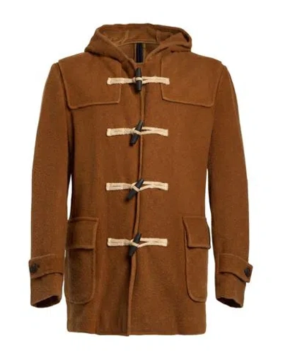 L.b.m 1911 L. B.m. 1911 Man Coat Mustard Size 40 Virgin Wool, Polyamide In Brown