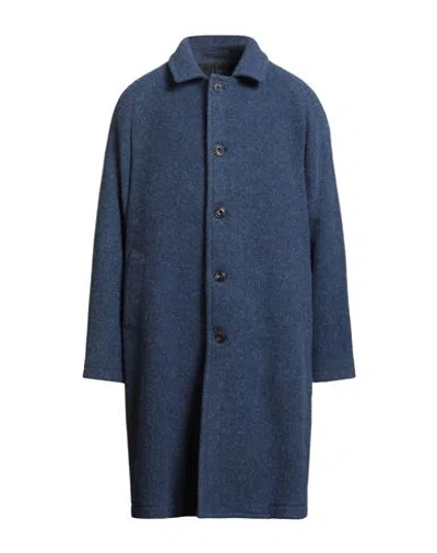 L.b.m 1911 L. B.m. 1911 Man Coat Navy Size 42 Virgin Wool In Blue