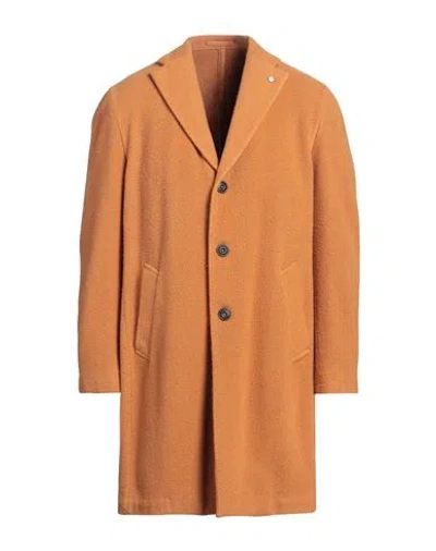 L.b.m 1911 L. B.m. 1911 Man Coat Rust Size 42 Virgin Wool, Polyamide In Red