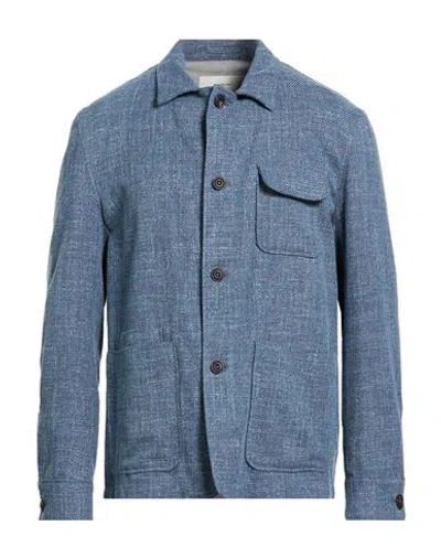 L.b.m 1911 L. B.m. 1911 Man Jacket Slate Blue Size 46 Cotton