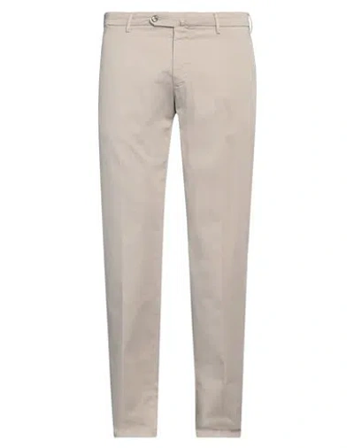 L.b.m 1911 L. B.m. 1911 Man Pants Taupe Size 40 Cotton, Elastane In Grey