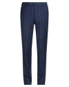 L.b.m 1911 L. B.m. 1911 Man Pants Navy Size 36 Virgin Wool, Elastane In Blue