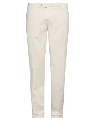 L.b.m 1911 L. B.m. 1911 Man Pants Off White Size 38 Cotton, Elastane In Off White
